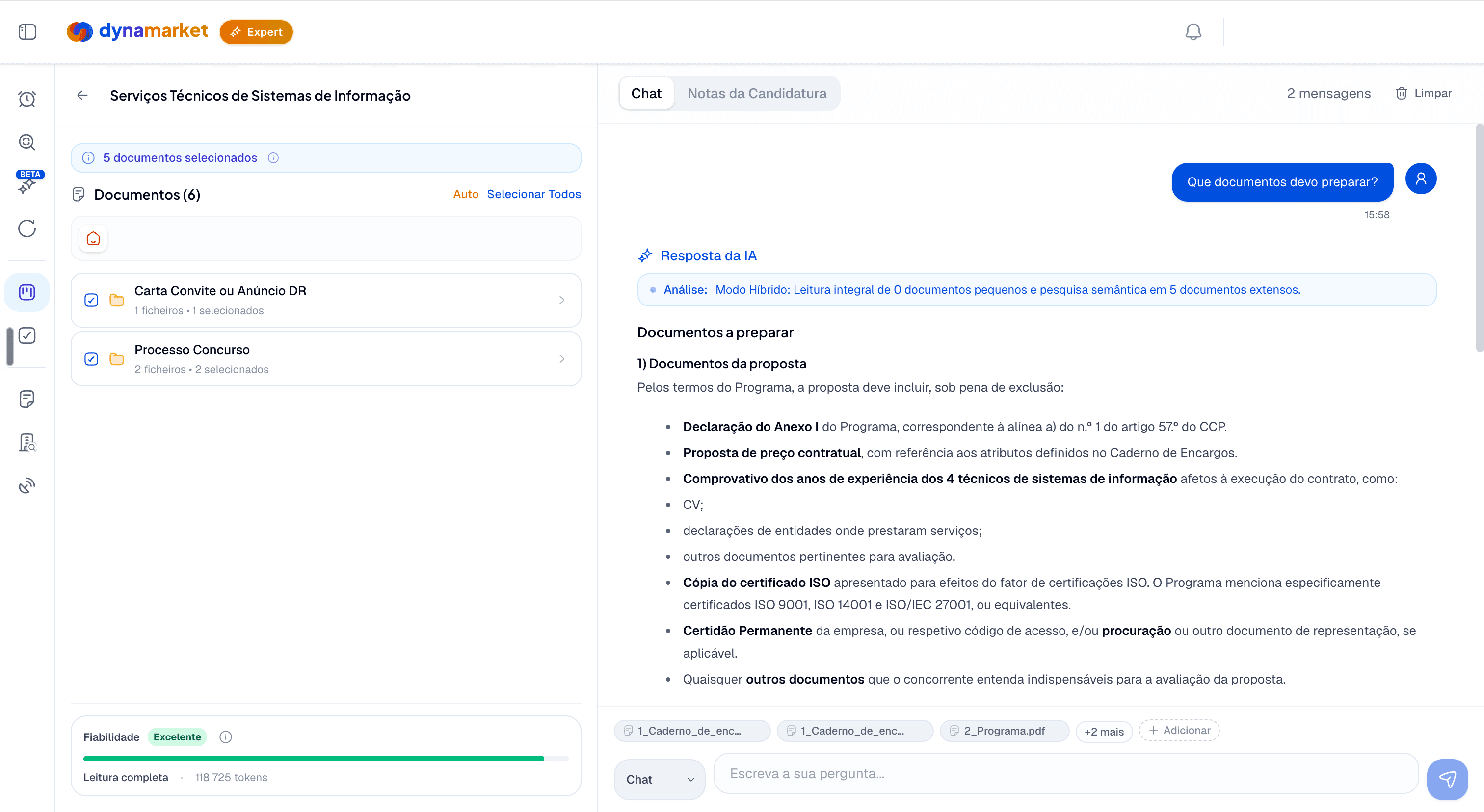 Agente IA para extração rápida de informação de todos os documentos do concurso público, em segundos